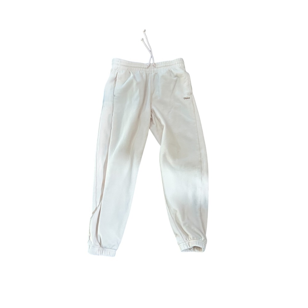 TNA Sweatfleece Terry Fleece Boyfriend Fit Joggers Cream XS